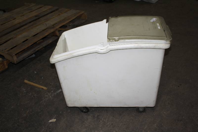 lot 3798 image: Ingredients Bin on wheels