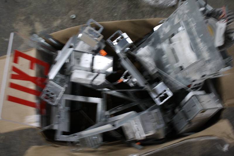 lot 3816 image: Misc Box of Exit lights and LED Can Floods