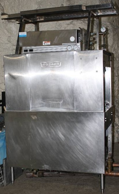 lot 3932 image: Hobart Conveyor Dishwashing Machine C44