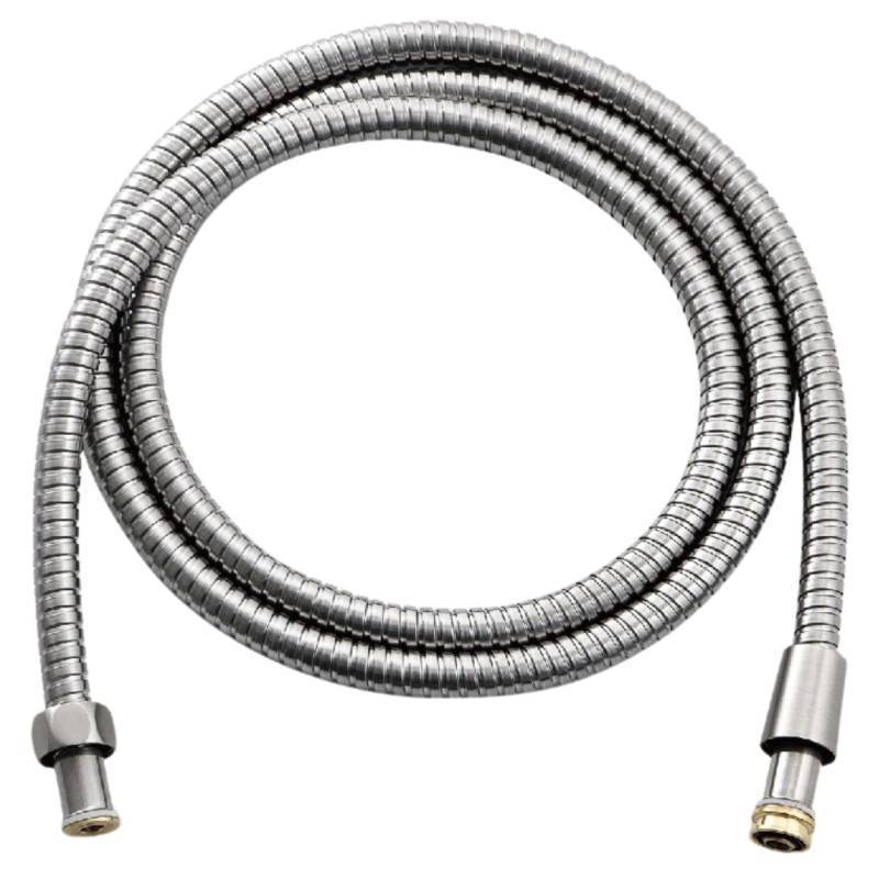 lot 1116 image: Brushed Nickel 98 Inch Extra Long Shower Hose Replacement - Universal Stainless Steel Handheld Shower Head Hose Replacement Part for Hand Held Shower Head Hose By PurrfectZone Retail $23.27