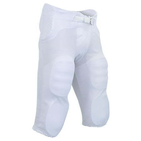 lot 1307 image: CHAMPRO Safety Integrated Football Practice Pants Adult Small White Retail $22.81