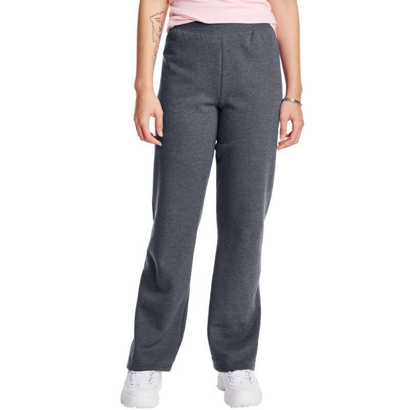 lot 1301 image: Hanes Womens EcoSmart Open Bottom Leg Sweatpants,Slate Heather,Small Retail $17.82