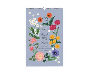 lot 1273 image: RIFLE PAPER CO. 2025 Wall Calendar  January 2025 - December 2025, Monthly Floral Illustrations, Remember Birthdays, Anniversaries, and Annual Celebrations (17L x 11W), Say It With Flowers Retail $34.53