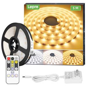 lot 1016 image: Lepro LED Strip Light, 3000K-6000K Tunable White, 16.4ft Dimmable Bright LED Tape Lights, 300 LEDs 2835, Strong 3M Adhesive, Suitable for Home, Kitchen, Under Cabinet, Bedroom Retail $24.99