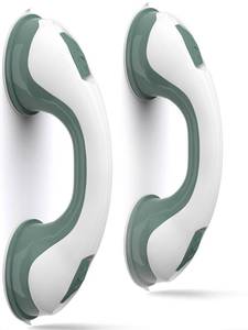 lot 1020 image: Suction Grab Bars for Shower Heavy-Duty (2Pack) 12-Inch ADA Shower Handles for Elderly Suction Shower Grab Bars for Seniors Handicap Safety Handrail for Bathtubs Showers Elderly Assistance Product Retail $28.74