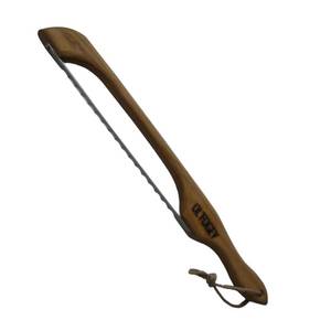 lot 1060 image: BREAD SLICER ISLICE.ca Serrated Bread Knife - Solid Oak Bow Bread Cutter for Homemade Bread - 17 inch - Easy Grip Handle For Slicing Bagels, Sourdough Loaf, Baguette - Premium Kitchen Gift Retail $37.46