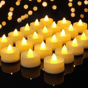 lot 1070 image: Amagic 50 Pack Battery Operated Tea Lights Candles, Fake Tealights Candles, Flameless LED Tea Lights for Halloween, Wedding, Votive, Festival, Table Decor(50 Pack, Warm White) Retail $13.99