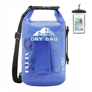 lot 1109 image: HEETA Dry Bag Waterproof for Women Men, Roll Top Lightweight Dry Storage Bag Backpack with Phone Case for Travel, Swimming, Boating, Kayaking, Camping and Beach (Transparent Bluish Violet, 10L) Retail $22.62