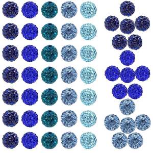 lot 1123 image: 10mm Grade A Rhinestone Beads for Baseball Necklace-Round Disco Ball Beads Rhinestone Clay Beads for Earring Jewelry Making,Necklace Bracelet,DIY Craft Supplies(100 pcs Blue) Retail $19.99