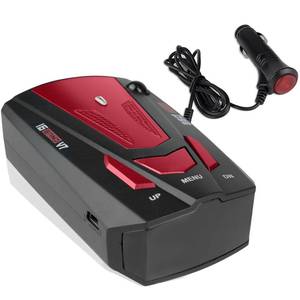 lot 1137 image: Car Radar Detector, Upgraded Detector Radar Driving Aids for City Road and Highway, Directional System Real Time Voice Speed, Built-in GPS LED Display Retail $32.77