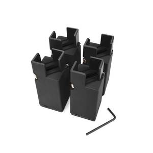 lot 1145 image: Goods4U Brown 4 Furniture Risers  Perfect for Knee Pain  ONLY for Legs 0.8-1.6 Thick, 100% Perpendicular  Beds, Chairs, Tables, Ottomans, Cabinets, Cribs  Buy Now to ��Level Up�� Your Life Retail $37.49