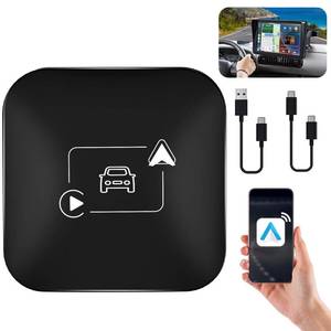 lot 1146 image: Android Auto Wireless Adapter, Convert Wired to WirelessWireless Carplay Adapter for Factory Wired Android Auto,Plug&Play Carplay Box Carplay Dongle Wireless Android Auto Car Adapter For Android 12 Retail $62.48