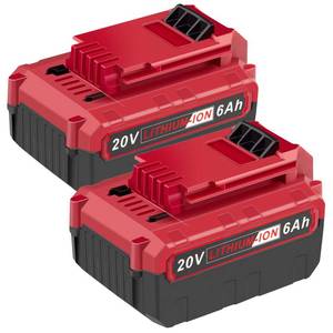 lot 1204 image: Futurebatt 2Pack High-Output 6.0Ah 20V Battery Replacement for Porter Cable 20-Volt Max Lithium Power Tools PCC685L PCC680L PCC682L Batteries Retail $59.89