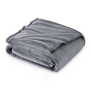 lot 1208 image: Bedsure Fleece Blankets Twin Size Grey - 300GSM Lightweight Plush Fuzzy Cozy Soft Twin Blanket for Bed, Sofa, Couch, Travel, Camping, 60x80 inches Retail $24.99
