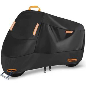 lot 1215 image: 300D Motorbike Cover Waterproof Outdoor, Seceles Durable All Season Protection Scooter Cover 4 Reflective Tape Storage Bag Fits up to 82 Funda para Moto (XL 82 x 37 x 50) Retail $42.52