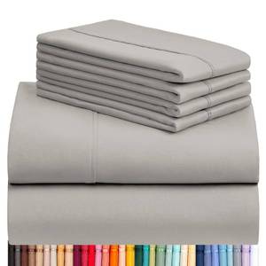 lot 1221 image: LuxClub 6 PC King Sheet Set, Breathable Luxury Bed Sheets, Deep Pockets 18 Wrinkle Free Cooling Bed Sheets Machine Washable Hotel Bedding Silky Soft - Light Taupe King Retail $37.95