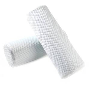 lot 1223 image: DLIGHT BD Twin Pack Cervical Neck Roll Memory Foam Pillow for Sleeping-Round Neck and Back Support Pillow for Pain Relief-Premium Bolster Pillow with Washable Cooling Cover Retail $26.24