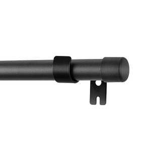 lot 1224 image: UIOSANRT Drapery Window Curtain Rods-1 Inch Adjustable Heavy Duty Curtain Rod With Brackets. 66 to 120 Inch,Black (66-124) Retail $22.49