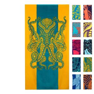lot 1226 image: Nova Blue Octopus Beach Towel (34 X 63) �� Orange & Teal Colorway with Tropical Design Travel Beach Towel Made from 100% Cotton �� Vibrant Colorful Blanket Towel for Adults Retail $29.99