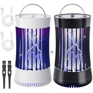 lot 1247 image: Phosooy 2 Packs Indoor Electric Bug Zapper with Fan, 2-in-1 Plug-in 1500V High Voltage Mosquitoes Killer with Hanger, Small Fly Insects Lamp Trap Catching Moth Gnat Fruit Flies, White & Black Retail $37.49