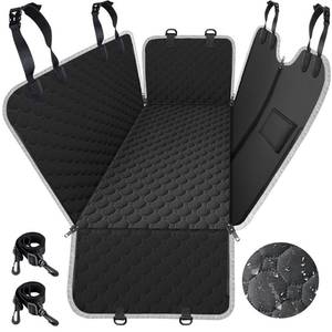 lot 1250 image: Mancro Dog Car Seat Cover for Back Seat, Waterproof Car Seat Protector for Dogs with Side Flaps, Scratchproof Dog Backseat Cover, Dog Hammock with Nonslip Bottom for SUVs, Standard(54 Wx55 L) Retail $27.05