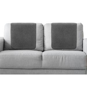 lot 1260 image: Frienda 2 Pieces Sofa Headrest Covers Recliner Headrest Protector Sherpa Headrest Covers for Recliner Chair Couch Furniture Non Slip for Living Room(Dark Gray) Retail $21.24