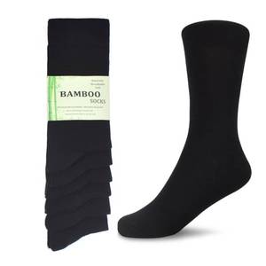 lot 1317 image: Mens Bamboo Viscose Socks Seamless Soft Dress Thin Crew Socks 2 Pack, Size 10-13 Retail $9.97