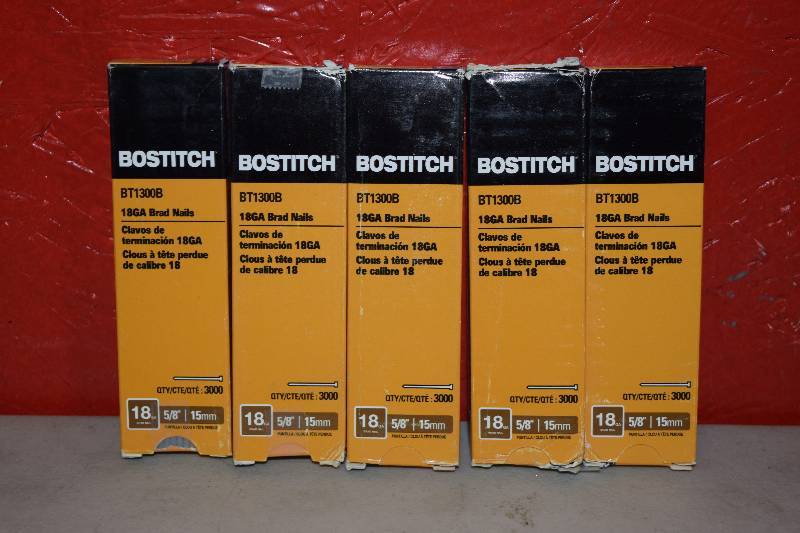 lot 123 image: 5 Boxes of 3000 Bostitch Brad Nails