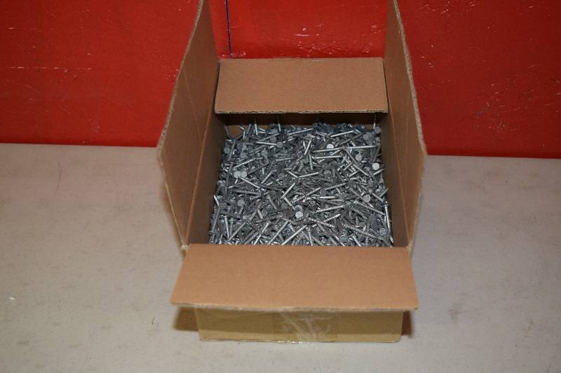 lot 132 image: 10 Pound Box Hot Galvenized Joist Hanger Nails