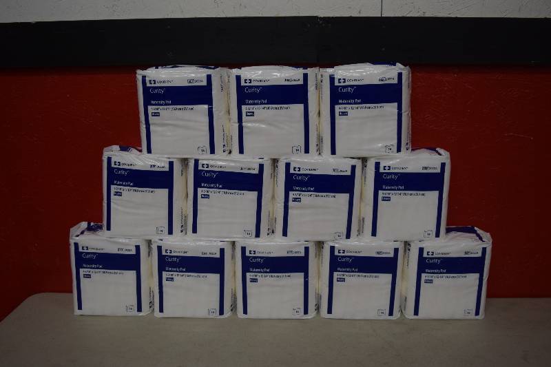lot 190 image: 12 Packages of 14 Curity Maternity Pads