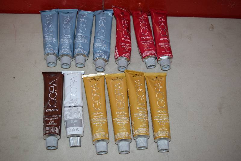 lot 204 image: 13 Tubes Schwartzkopf Igora Hair Color