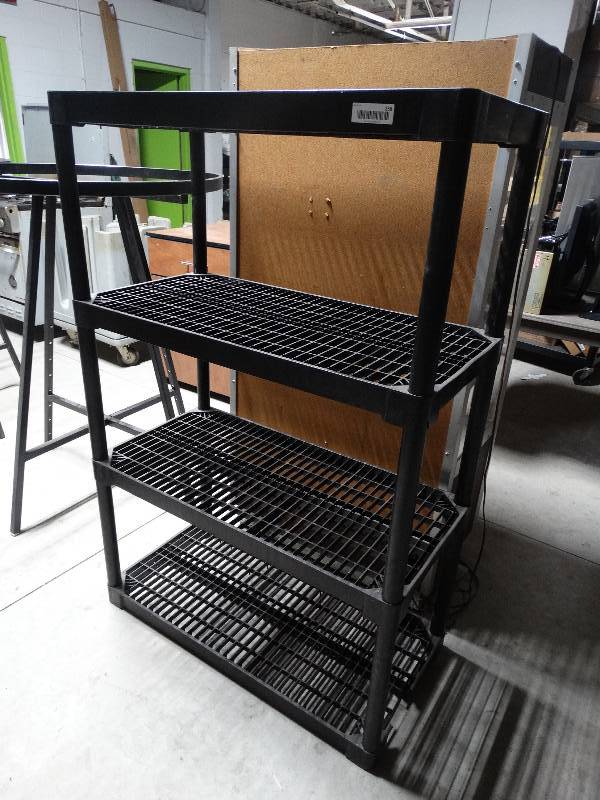 lot 258 image: Plastic shelf unit