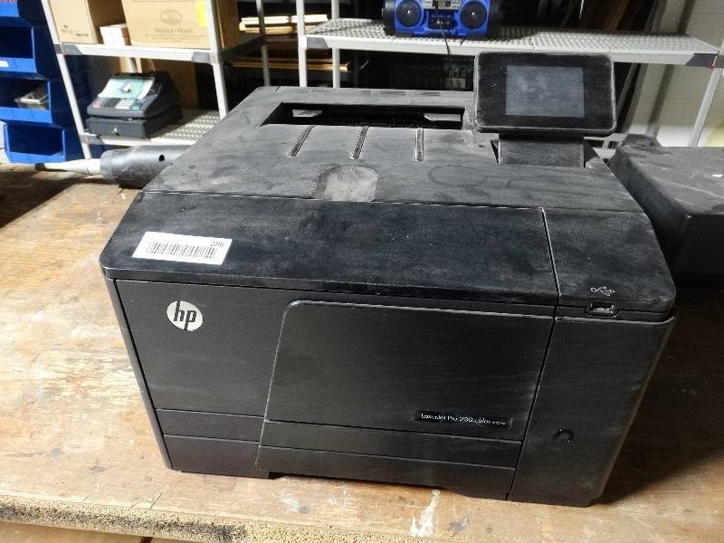 lot 286 image: HP laser jet pro 200 color printer