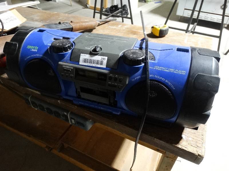lot 290 image: GPX CD playerstereo