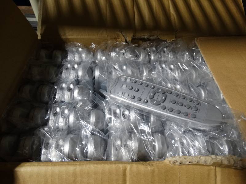 lot 307 image: Case of 100 New TV remote controls