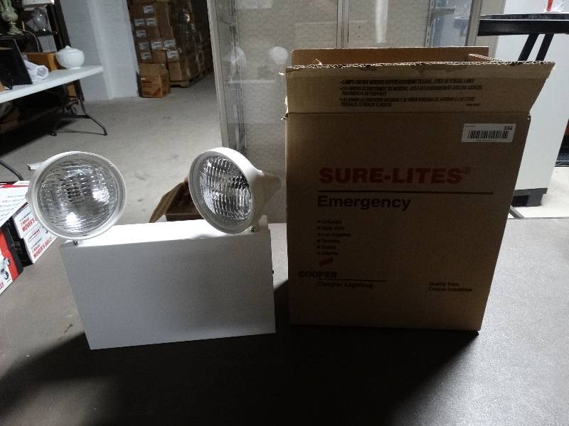 lot 338 image: Sure-Lites emergency light kit- New in box