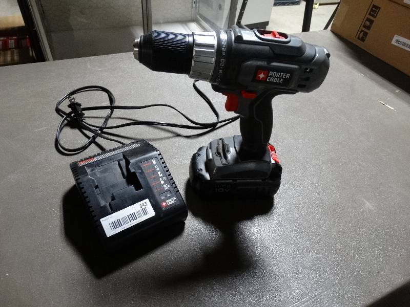lot 343 image: Porter cable 18 volt drill battery charger