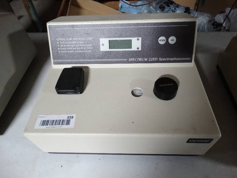 lot 359 image: Spectrum 22ED spectrophotometer