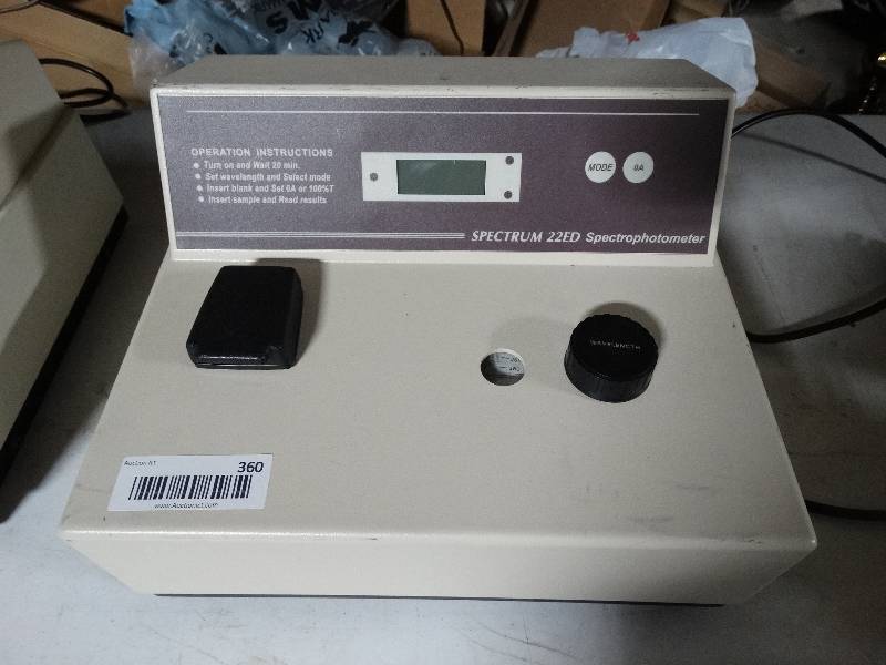 lot 360 image: Spectrum 22ED spectrophotometer