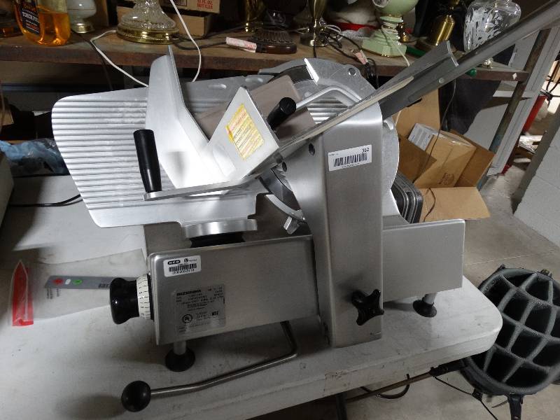lot 362 image: Bizerba commercial meatdeli slicer- Like New