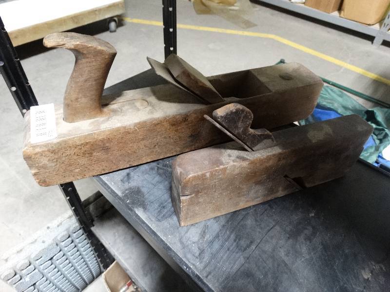 lot 418 image: 2 antique wood hand planes