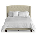 Handy Living Addison Upholstered Wingback Queen Bed