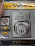 Spin-To-Lock Electronic Deadbolt