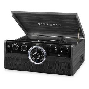 lot 32362 image: Victrola - Bluetooth Audio System - Gray