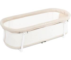 lot 32385 image: Baby Delight Snuggle Nest Bassinet, Portable Baby Bed, for Infants 0 �� 5 Months, Organic Oat