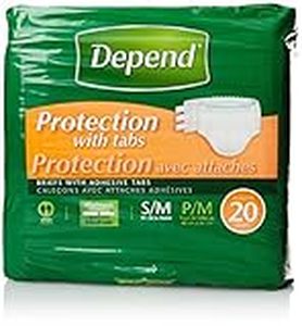 lot 32387 image: Depend Incontinence Protection with Tabs Unisex SM Maximum Absorbency 20ct