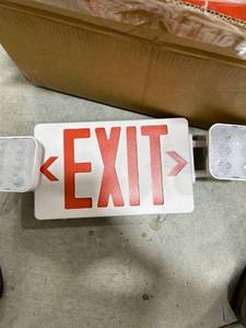 lot 32393 image: Exit sign with lights
