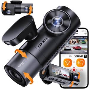 lot 1884 image: Vantrue N5 4 Channel WiFi 360° All Sides Dash Cam, STARVIS 2 IR Night Vision, 2.7K1080P3 Front Rear Inside Dashcam, Voice Control, GPS, 24 Hours Buffered Parking Mode Dash Camera, Support 512GB Max