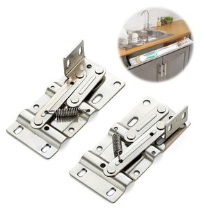 lot 28893 image: Ravinte 1 Pair Tip Out Tray Hinges Kitchen Cabinet Hinges Self Closing Cabinet Door Hinges Kitchen Cabinet Door Satin Nickel Durable Easy Install Bathroom Sink Front Drawer Hardware