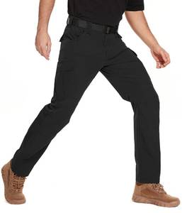 lot 28905 image: NATUVENIX Tactical Pants for Men, Water Resistant Hiking Cargo Pants Lightweight Outdoor Work Pants for Men Ripstop Black 32w 30L